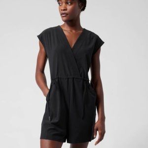 Athleta Marlow Romper in Black XXS